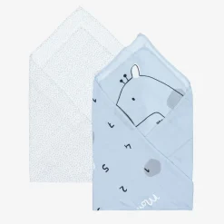 Blue Cotton Baby Milestone Swaddles (2 Pack)