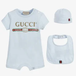 Blue Cotton Babysuit Gift Set