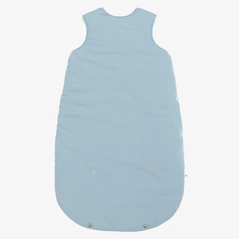 Blue Cotton Bunny Sleeping Bag (73cm)