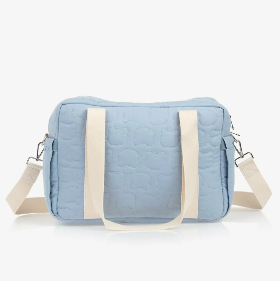 Blue Cotton Changing Bag (37cm)