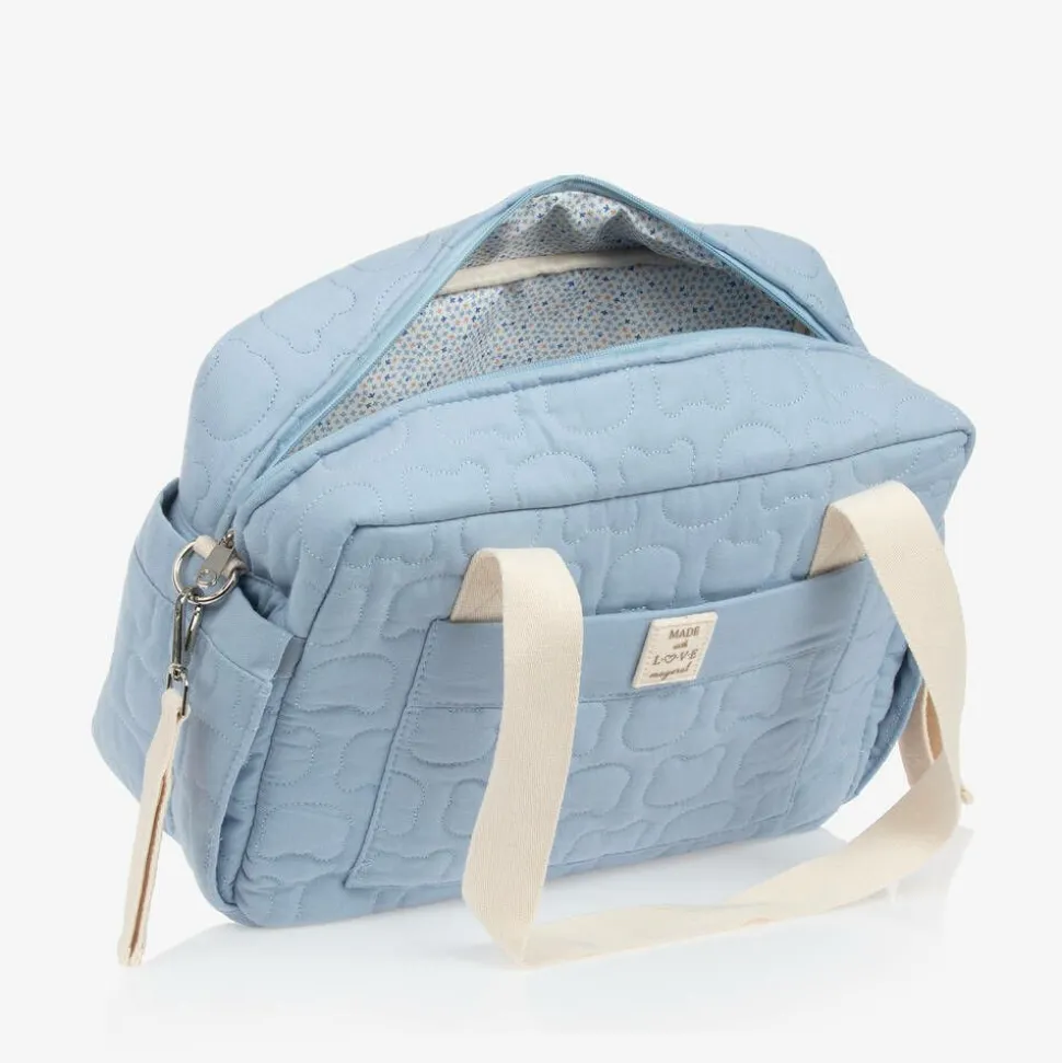 Blue Cotton Changing Bag (37cm)