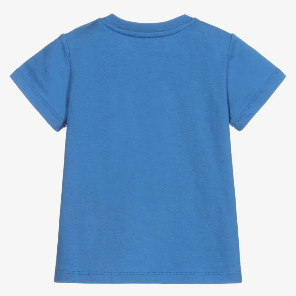 Blue Cotton Logo Baby T-Shirt