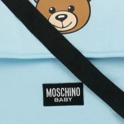 Blue Cotton Teddy Bear Changing Bag (49cm)