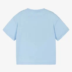 Blue Cotton Varsity T-Shirt