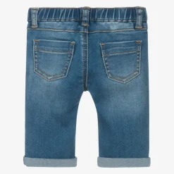 Blue Denim Teddy Logo Jeans