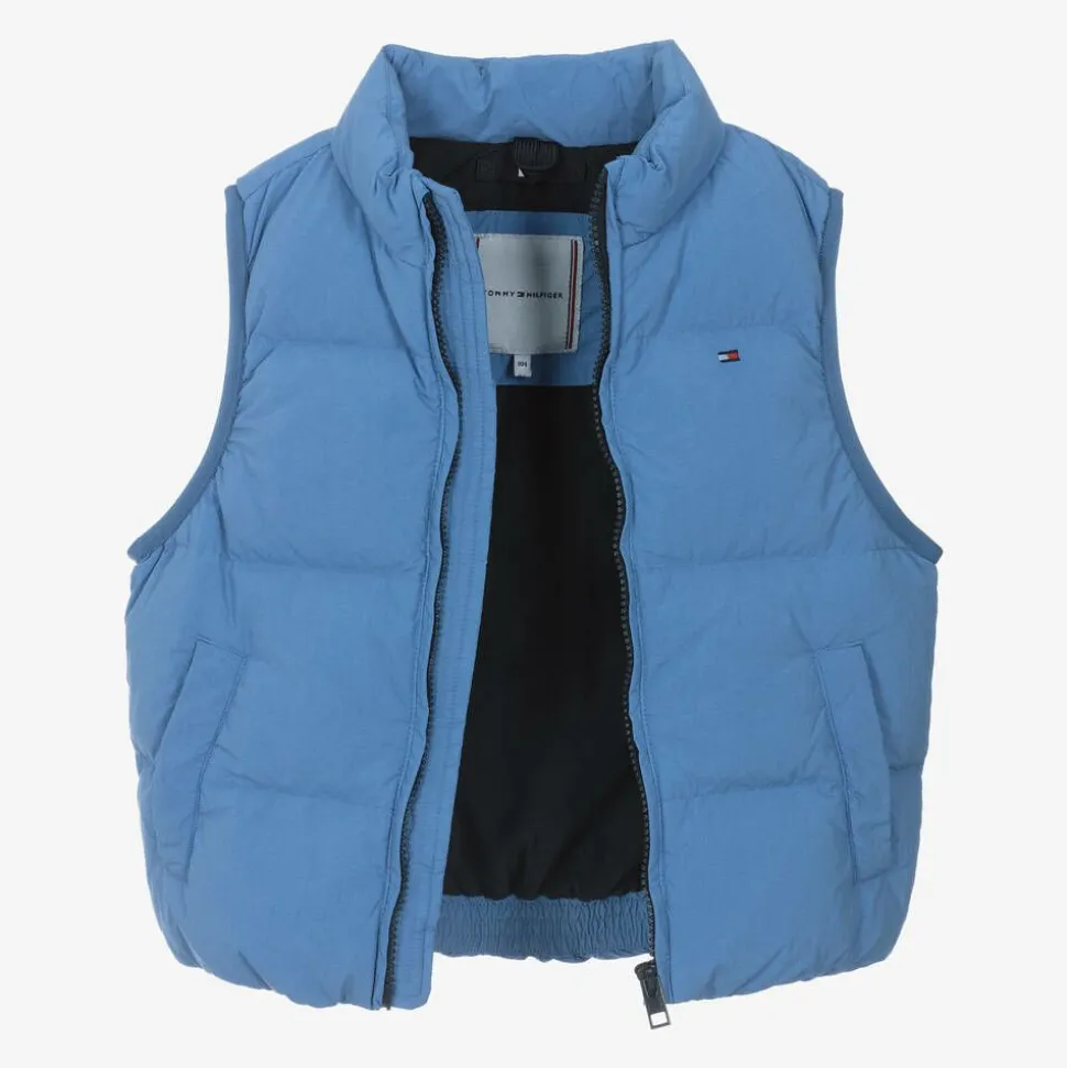Blue Down Padded Gilet