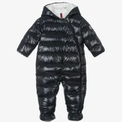 Blue Down Padded Indro Puffer Snowsuit