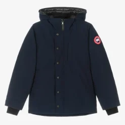 Blue Down Padded Logan Parka Jacket