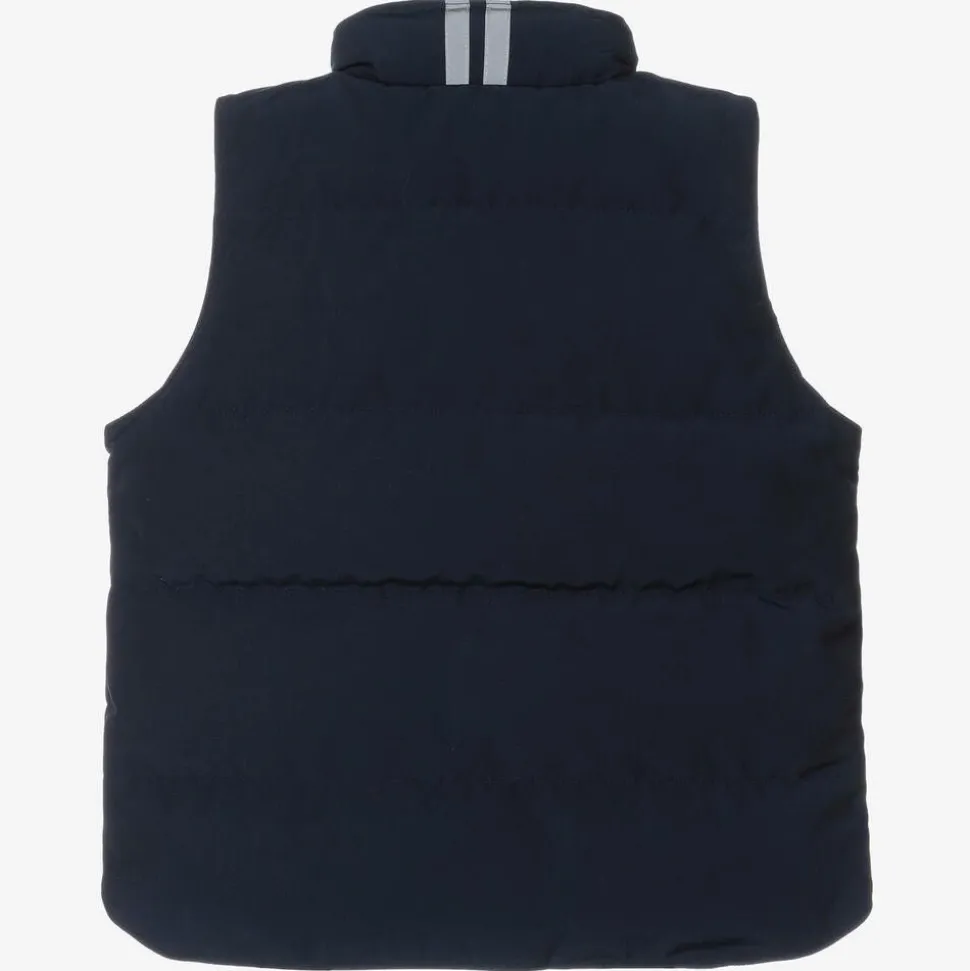 Blue Down Padded Vanier Gilet