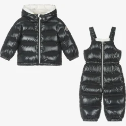 Blue Down-Filled 2 Piece Snowsuit