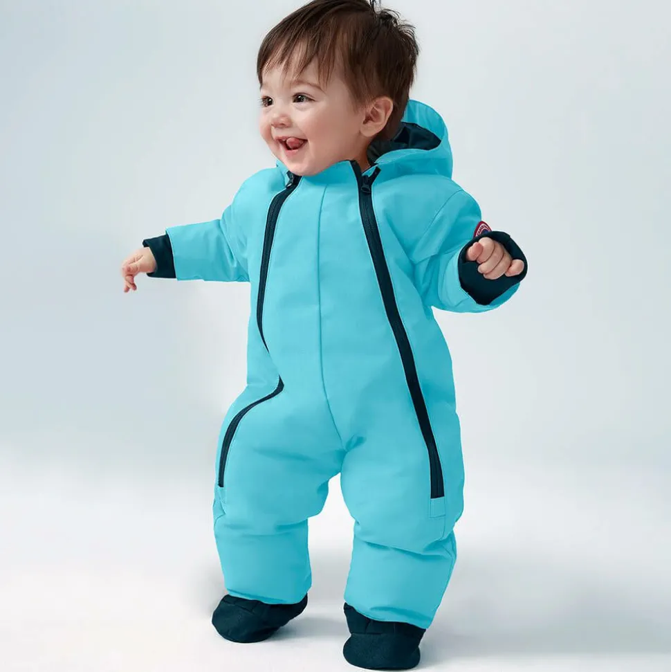 Blue Down-Filled Baby Snowsuit