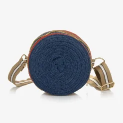 Blue Drum Shaped Bag (19cm)