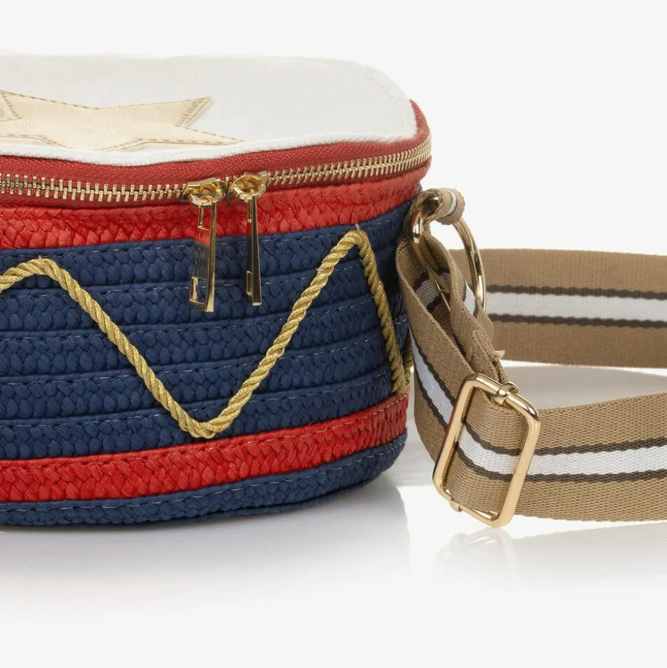 Blue Drum Shaped Bag (19cm)