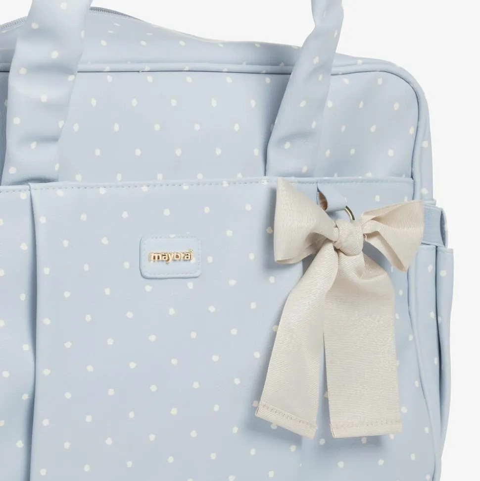 Blue Faux Leather Changing Bag (48cm)