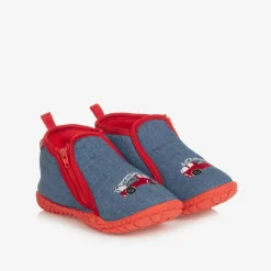 Blue Fire Engine Slippers