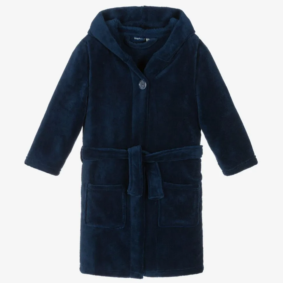 Blue Fleece Dressing Gown