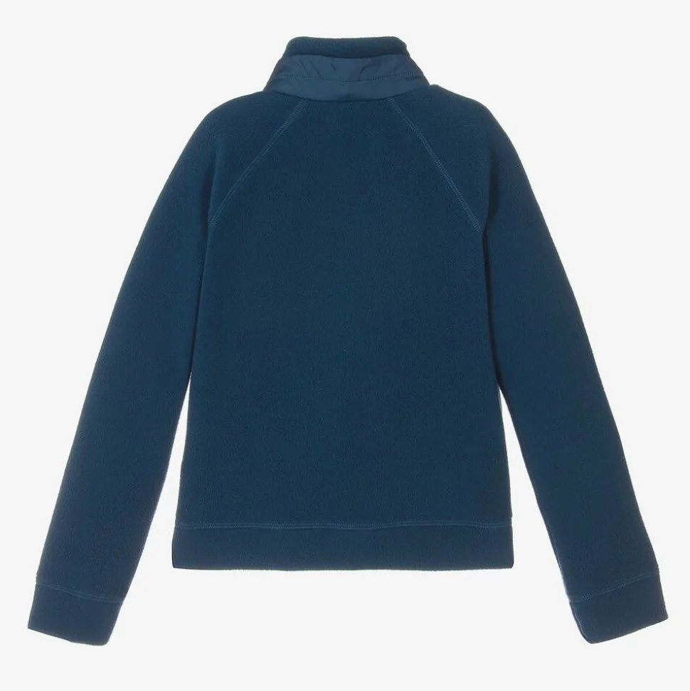 Blue Fleece Zip-Up Top