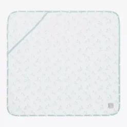 Blue Hare Print Reversible Cotton Blanket (69cm)