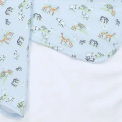 Blue Jungle Oasis Pima Cotton Blanket (73cm)