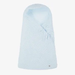 Blue Knit Cotton Baby Nest (75cm)