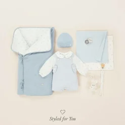 Blue Knitted Baby Nest (69cm)