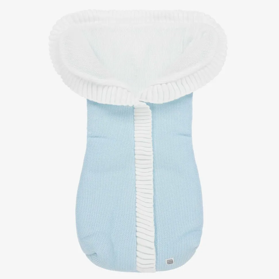 Blue Knitted Baby Nest (75cm)