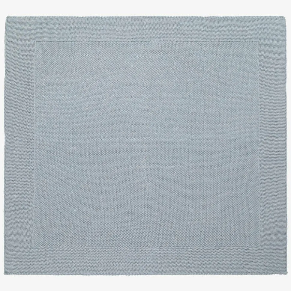 Blue Knitted Blanket (96cm)