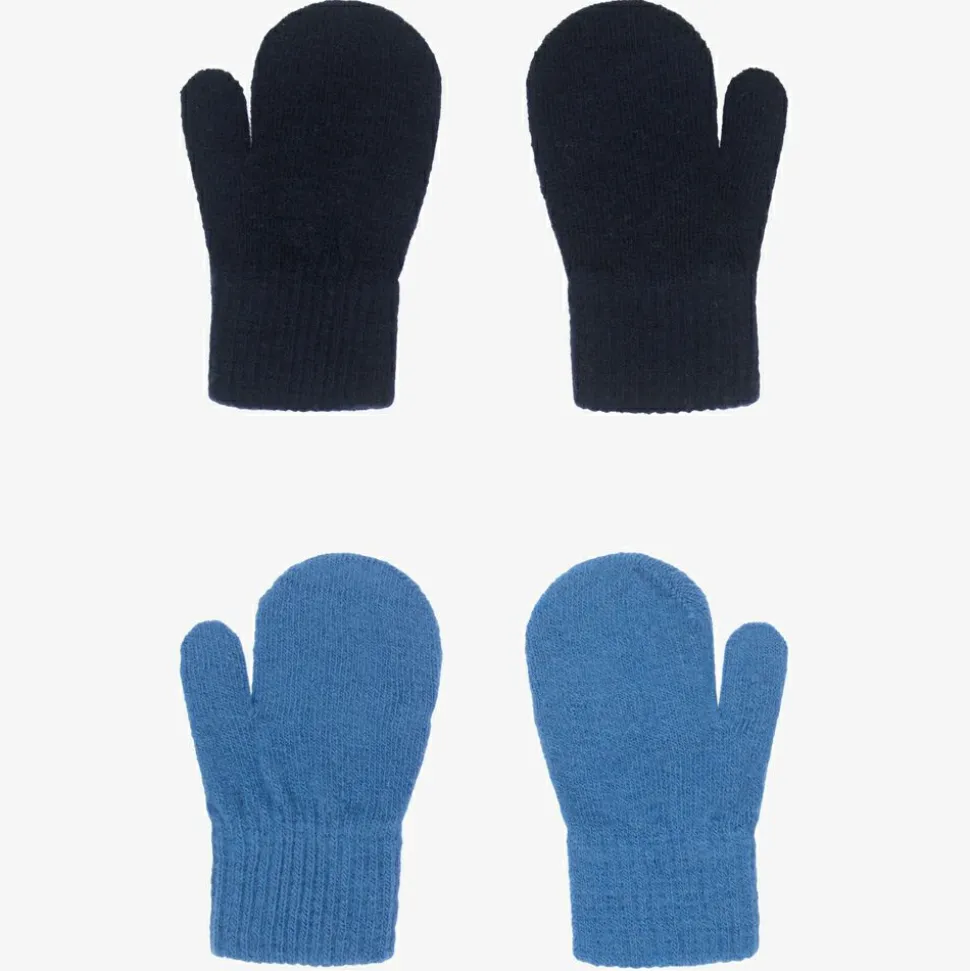 Blue Knitted Mittens (2 Pack)