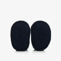 Blue Merino Wool Booties