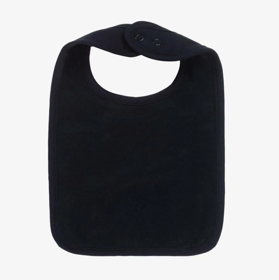 Blue Organic Cotton Festive Motif Bib