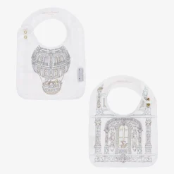 Blue Organic Cotton Swaddle & Bib Set