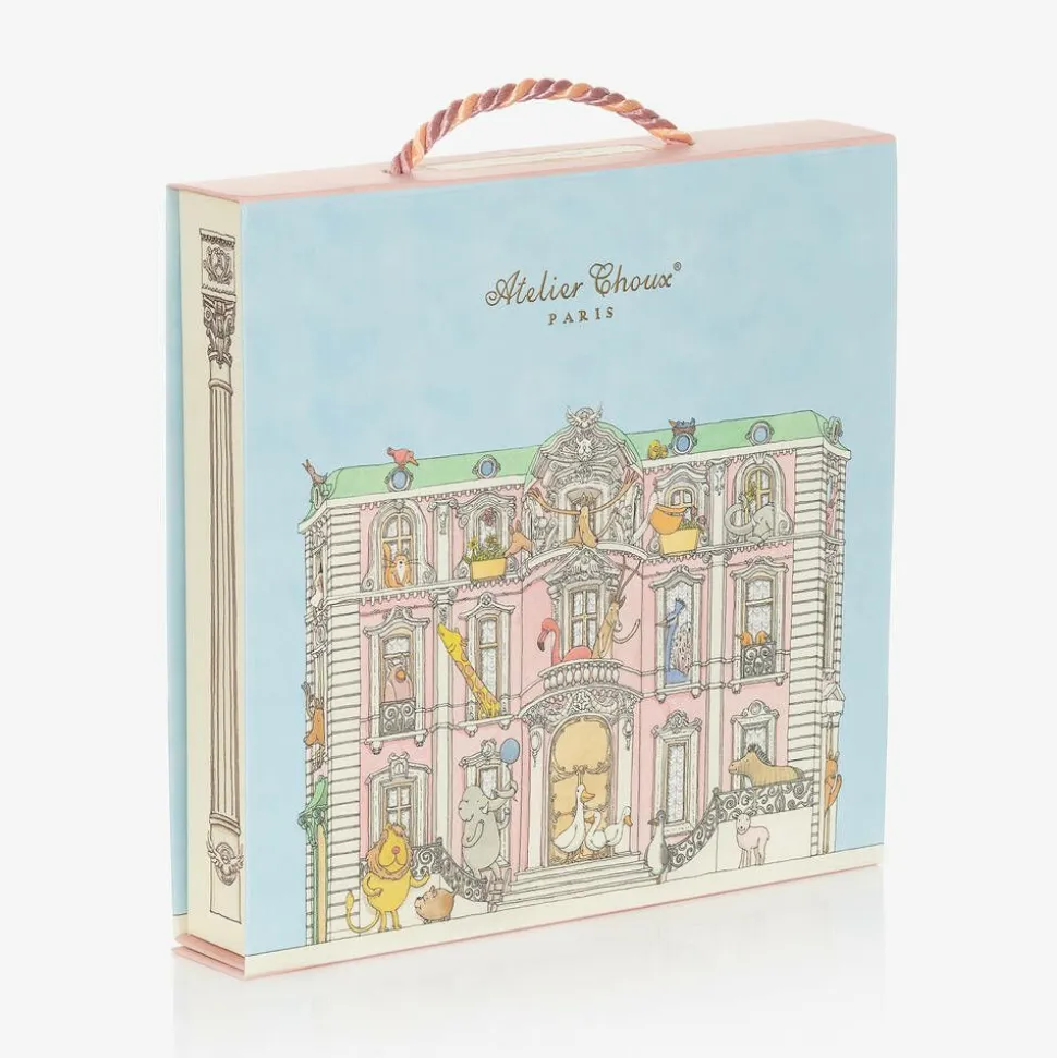 Blue Organic Cotton Swaddle & Bib Set