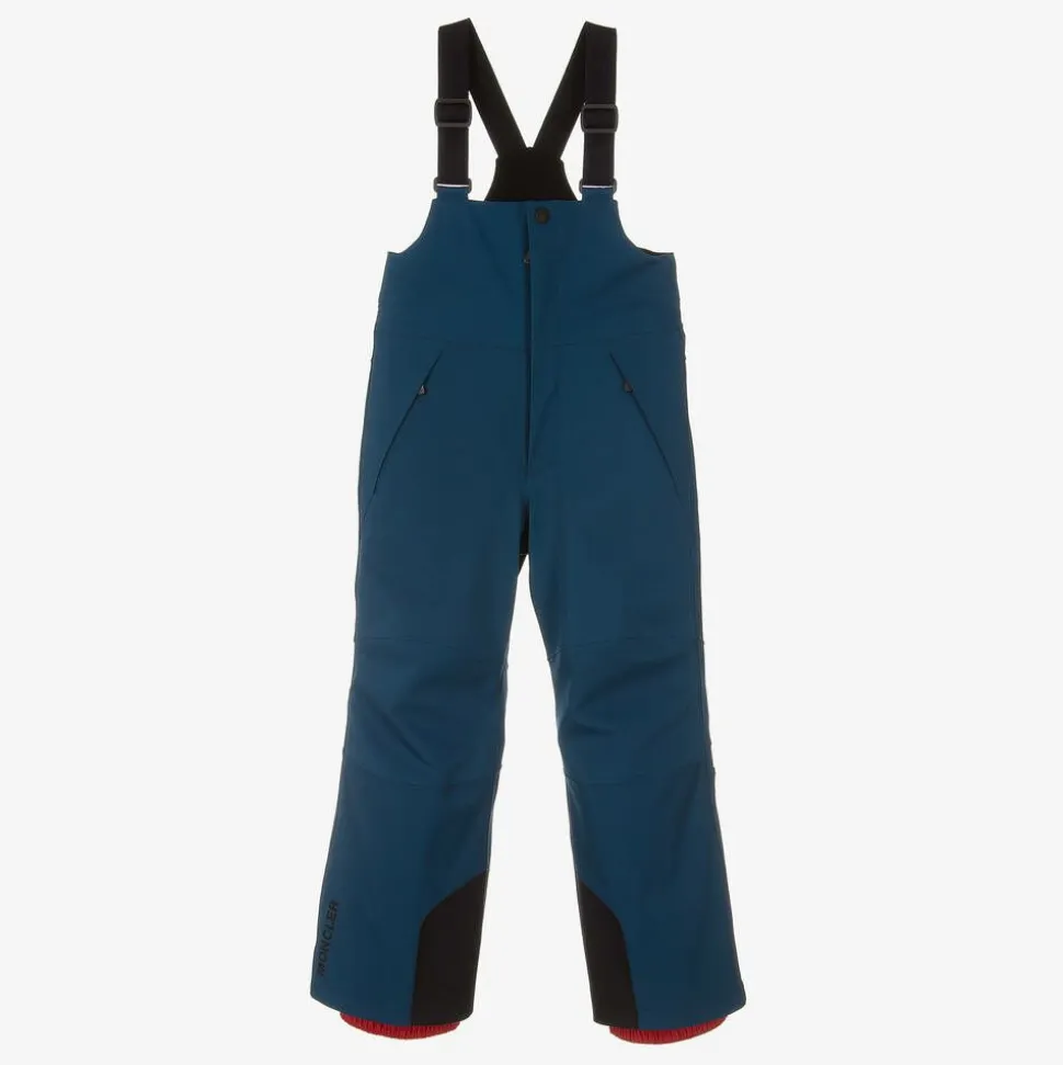 Blue Padded Ski Salopettes
