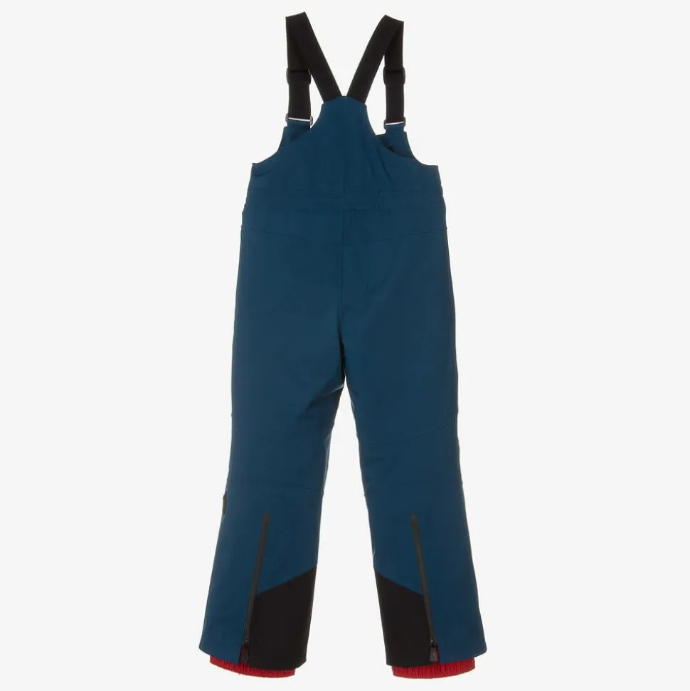 Blue Padded Ski Salopettes