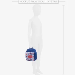 Blue Personalised Superhero Lunch Bag (24cm)