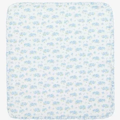 Blue Pima Cotton Heavenly Hydrangeas Blanket (73cm)