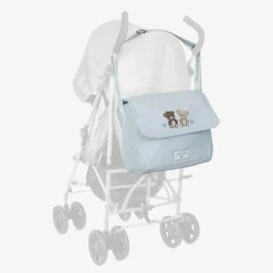 Blue Quilted Cotton Changing Bag (33cm)