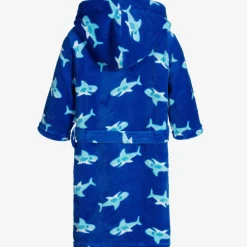 Blue Shark Fleece Dressing Gown