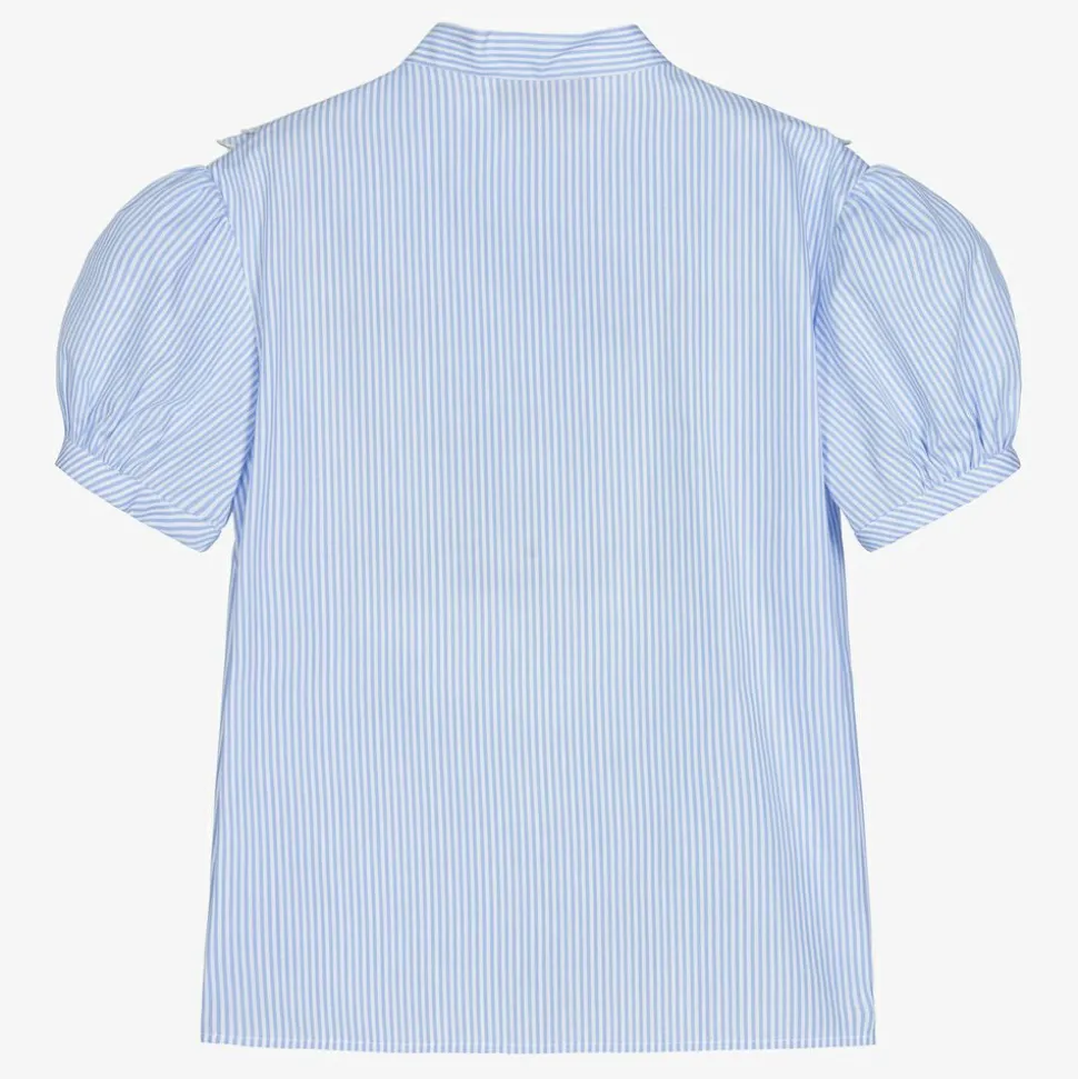 Blue Stripe Cotton Blouse