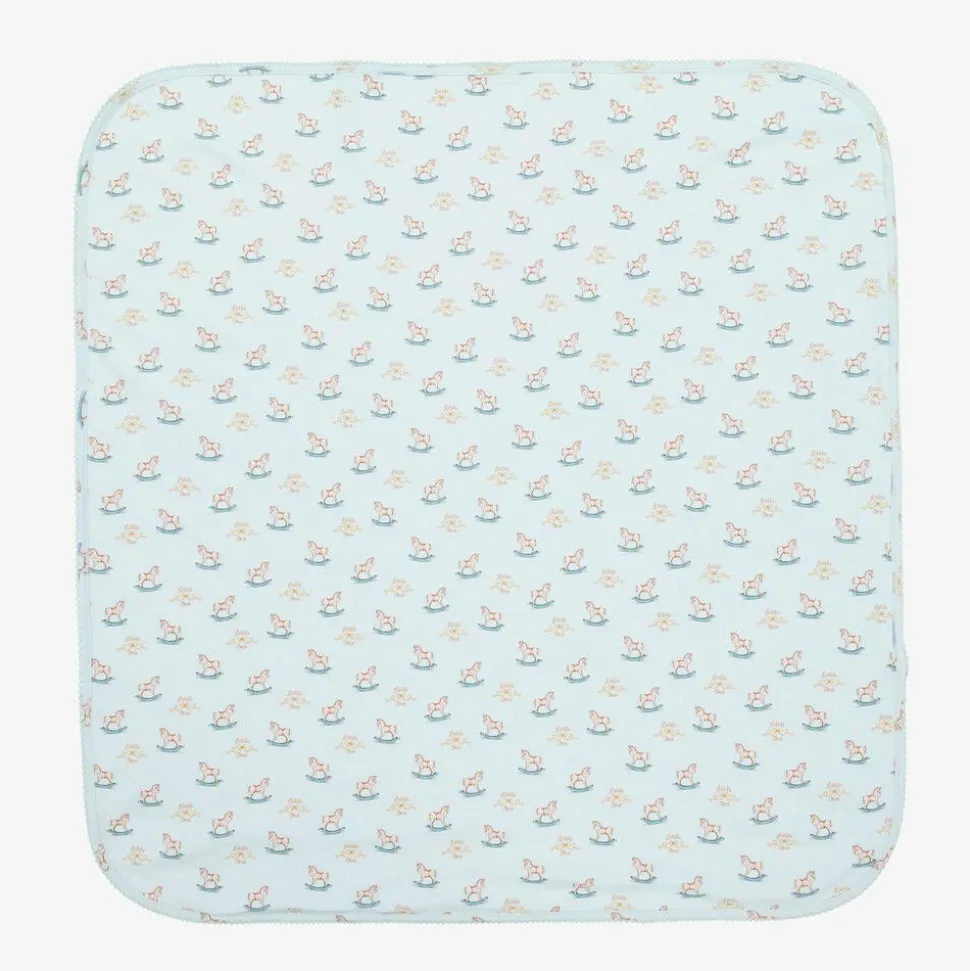 Blue Supima Cotton Rocking Horse Blanket (80cm)