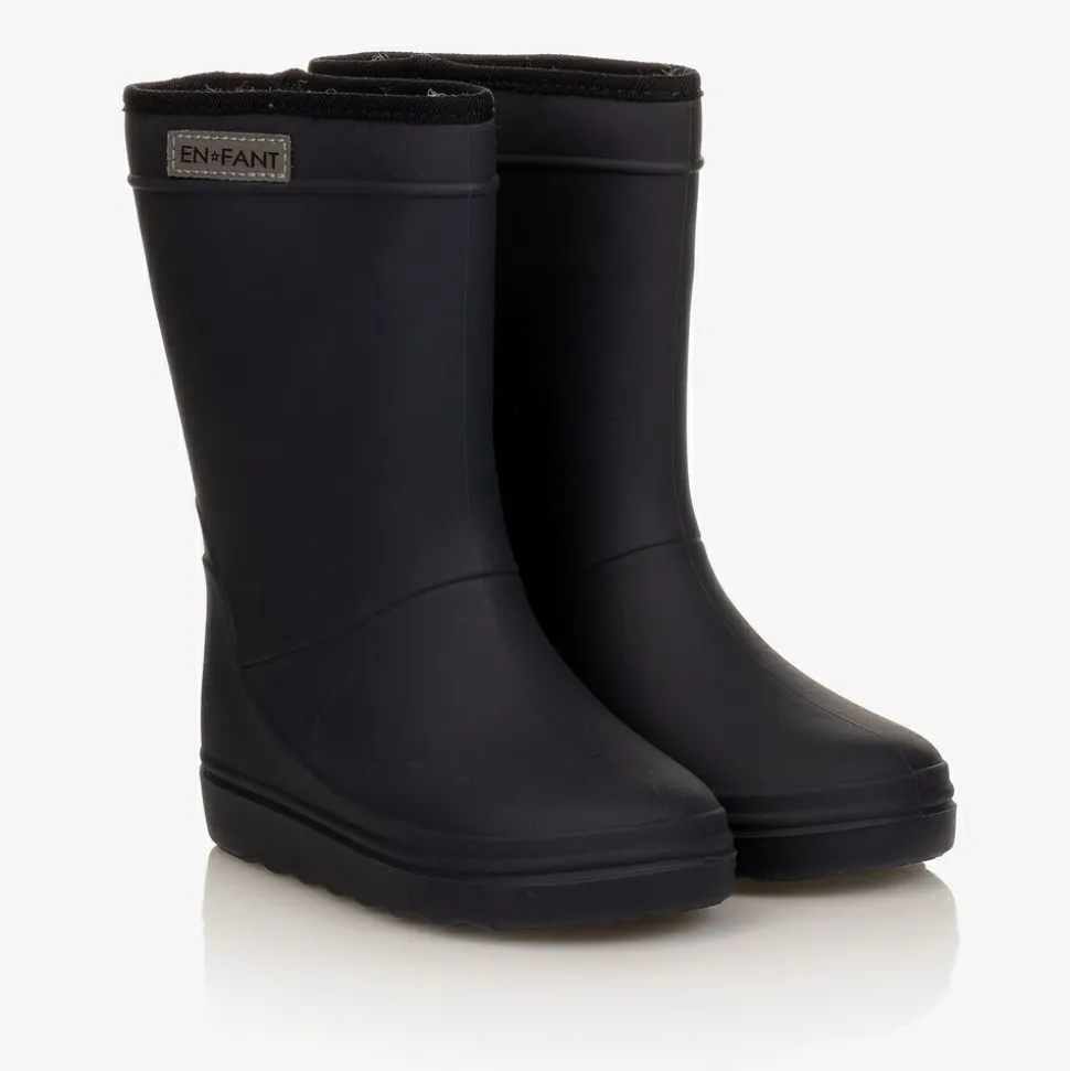 Blue Thermal Rain Boots