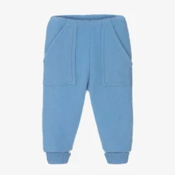 Blue Thermal Wool Joggers