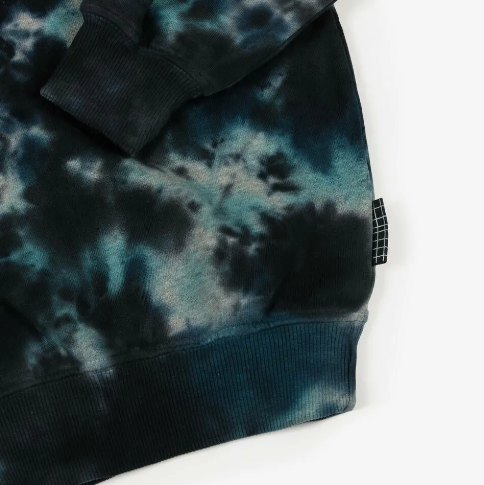 Blue Tie-Dye Organic Cotton Sweatshirt