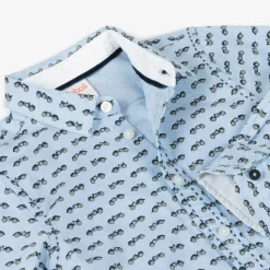 Boys Beige & Blue Needlecord Trouser Set