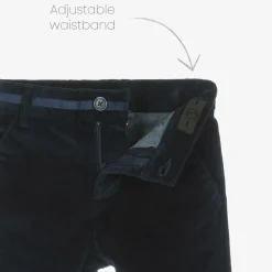 Boys Beige & Blue Needlecord Trouser Set