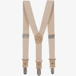 Boys Beige Clip-On Braces