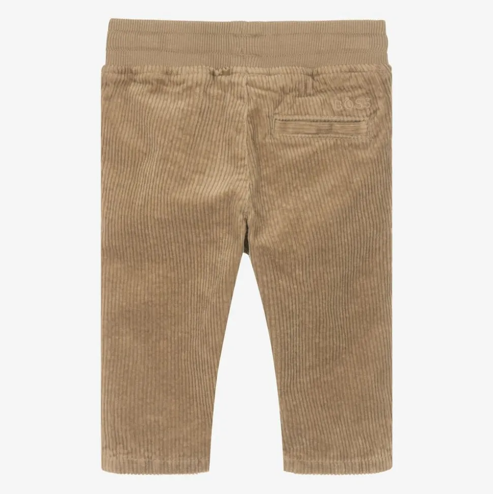 Boys Beige Corduroy Trousers