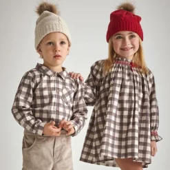 Boys Beige Corduroy Trouser Set