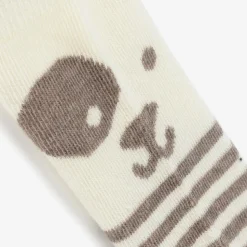 Boys Beige Cotton Puppy Socks (3 Pack)