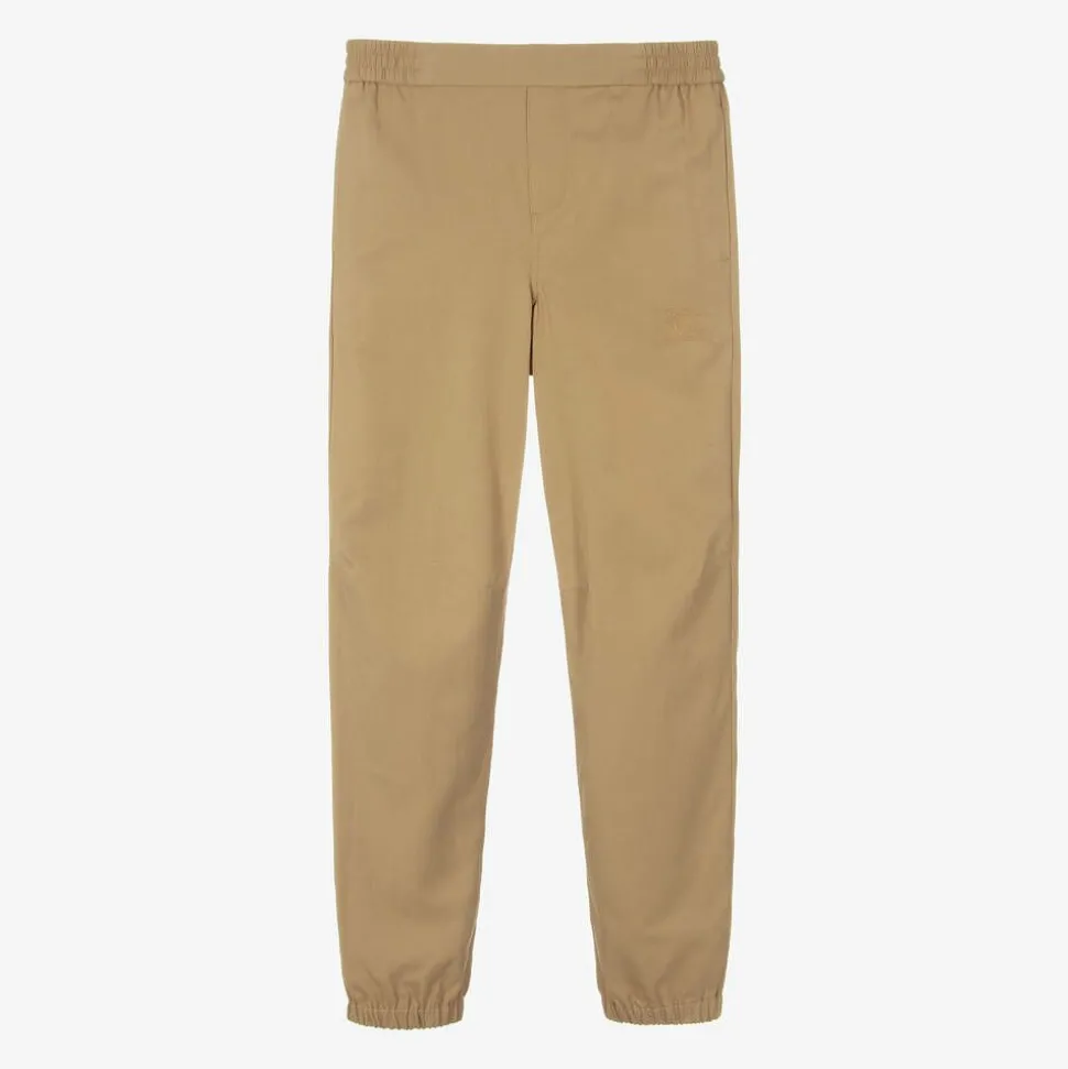 Boys Beige Twill Trousers